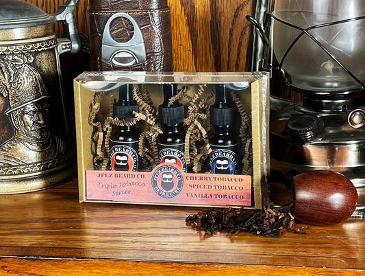 Triple Tobacco Series Beard Oil Set (15ml)